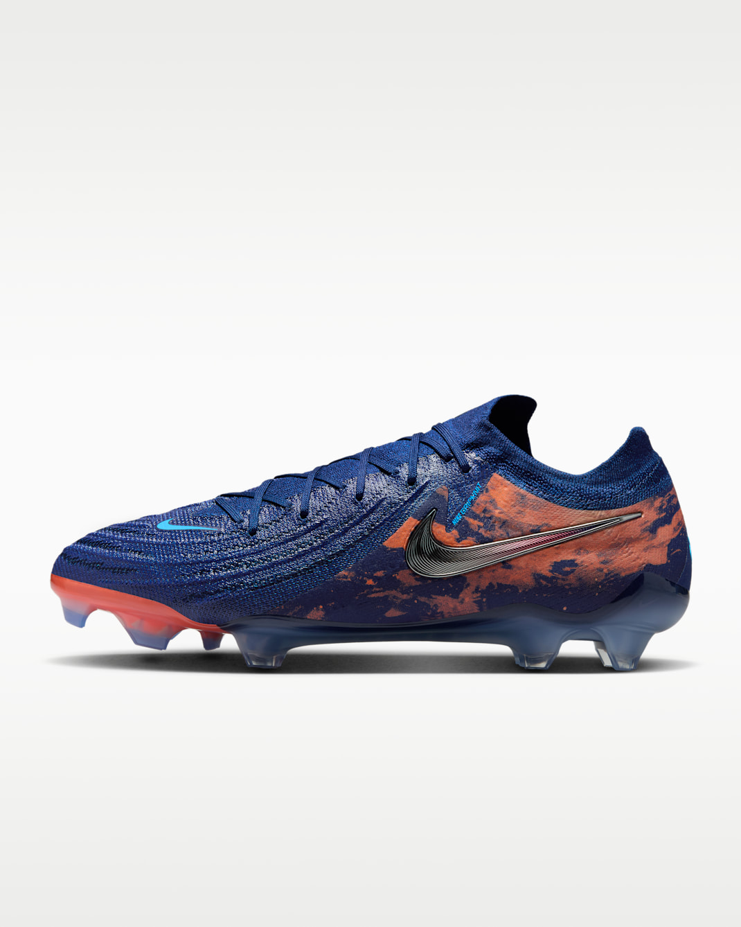 Nike Phantom GX 2 Elite "Erling Haaland" Firm-Ground Low-Top Soccer Cleats - Blue Void/Chrome