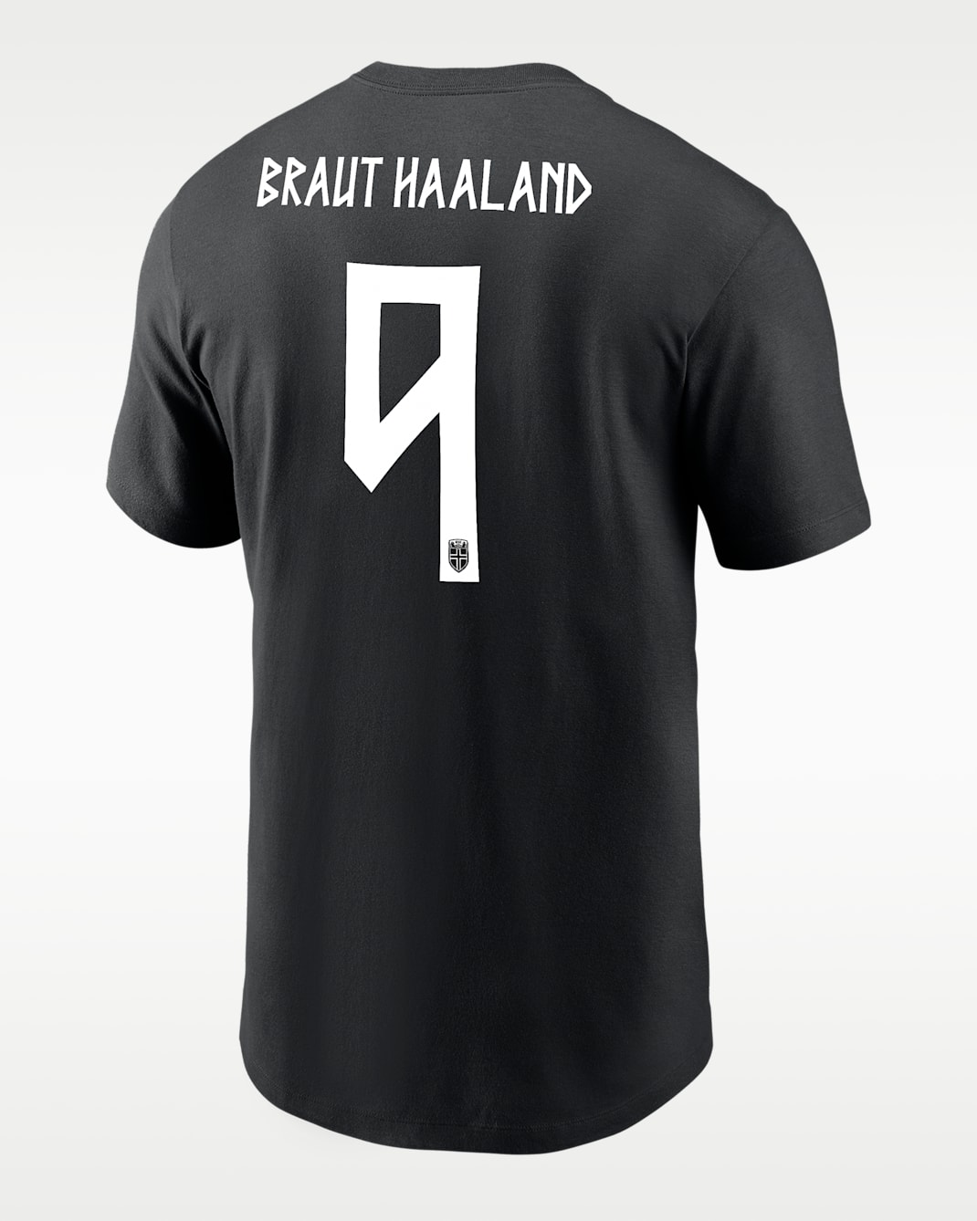 Playera de futbol Nike para hombre Erling Braut Haaland Norway - Negro