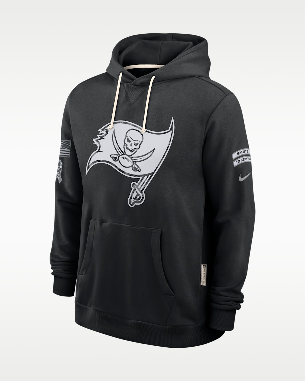 Tampa Bay Buccaneers Salute to Service Sideline Men's Nike Dri-FIT NFL Pullover Hoodie - Black