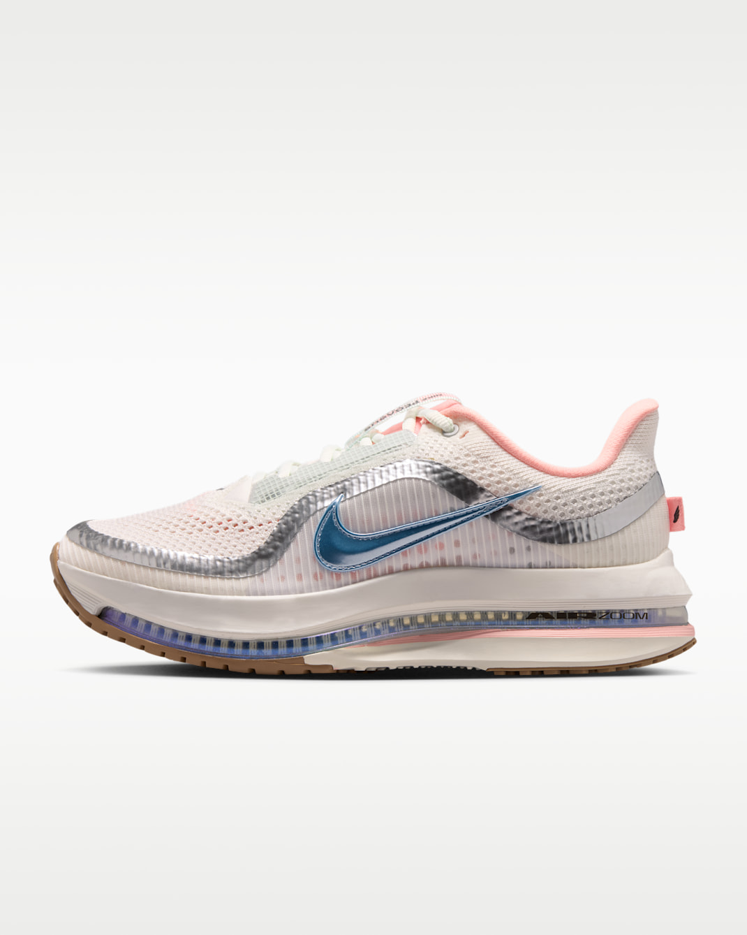 Tenis de correr en pavimento para mujer Nike Pegasus Premium - Blanco cumbre/Polvo fotón/Coral desteñido/Azul militar claro