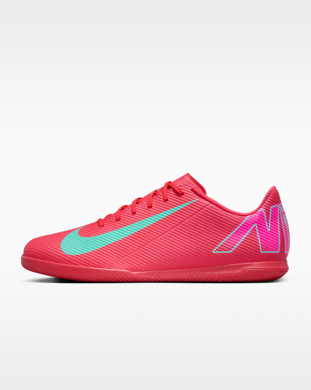 Nike Mercurial Vapor 16 Club Indoor Court Low-Top Football Shoes - Ember Glow/Aurora Green