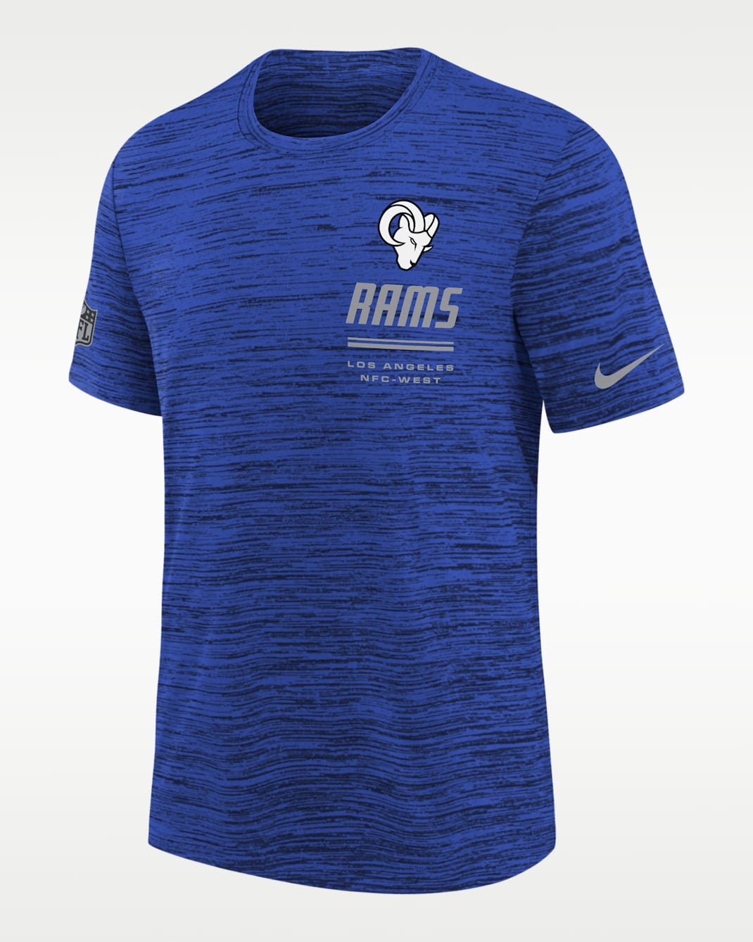 Playera Nike Dri-FIT de la NFL para niños talla grande Los Angeles Rams Sideline Team Issue Velocity - Royal