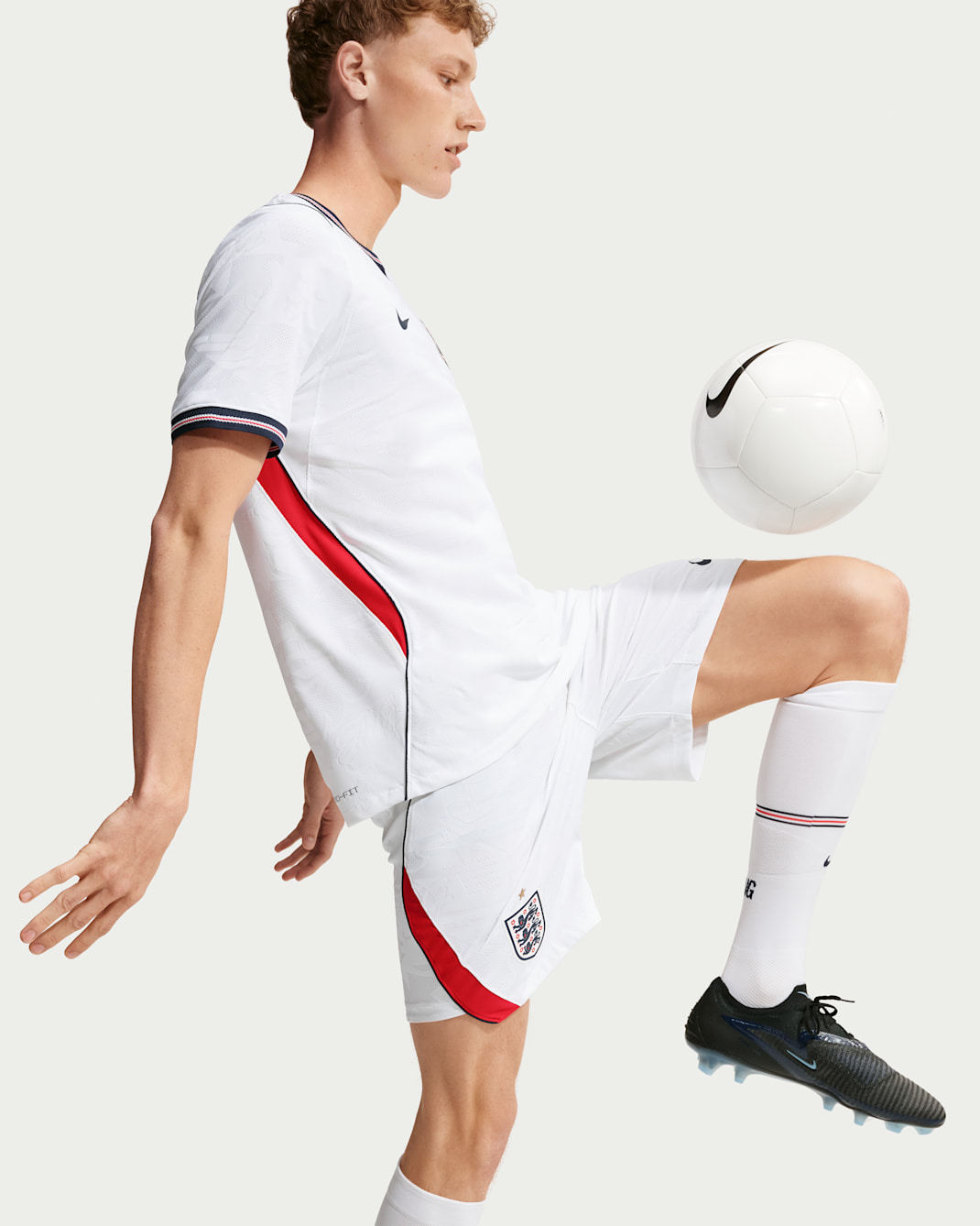 England 2026 Match Home Men's Nike Aero-FIT Soccer Authentic Shorts