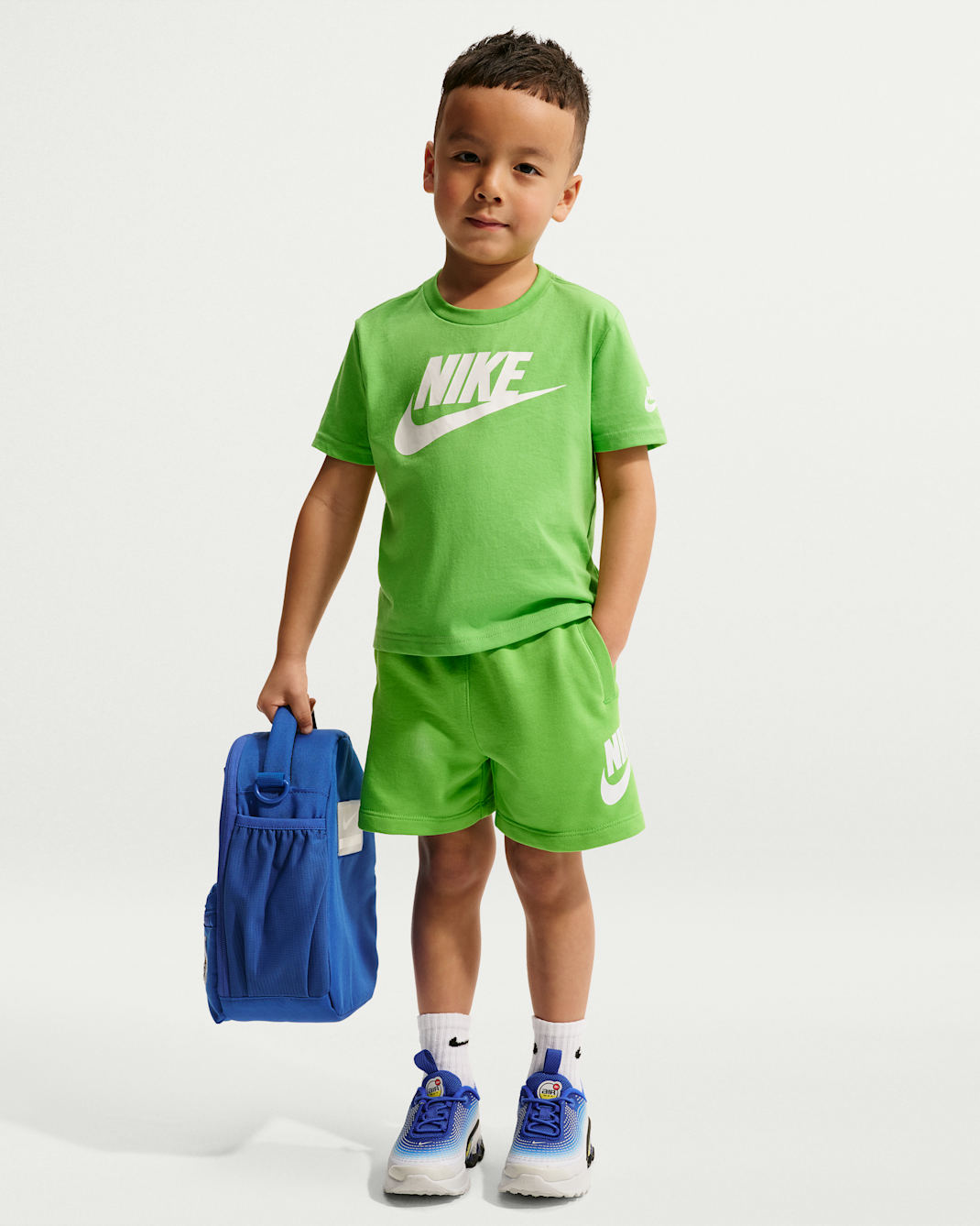 Shorts de French Terry infantil Nike Sportswear Club - Verde