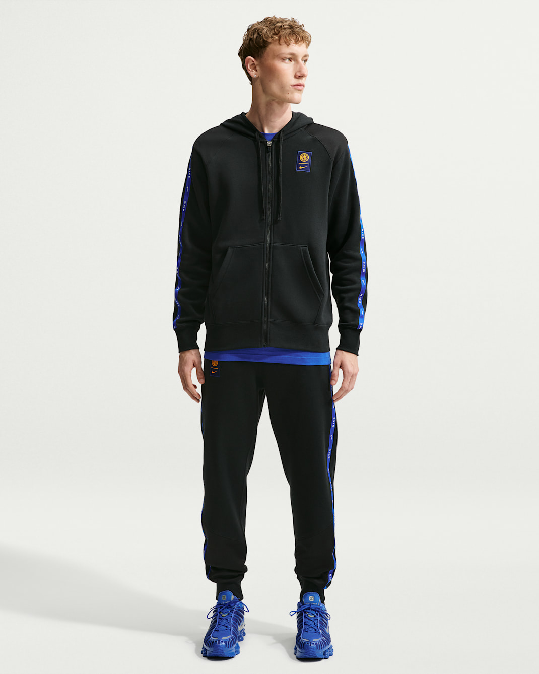 Inter Milan City Side Men's Nike Soccer Full-Zip Fleece Hoodie