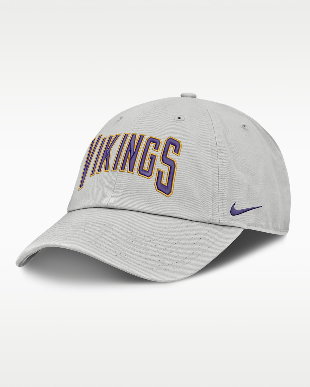 Minnesota Vikings Primetime Club Arched Men's Nike NFL Adjustable Hat - Grey