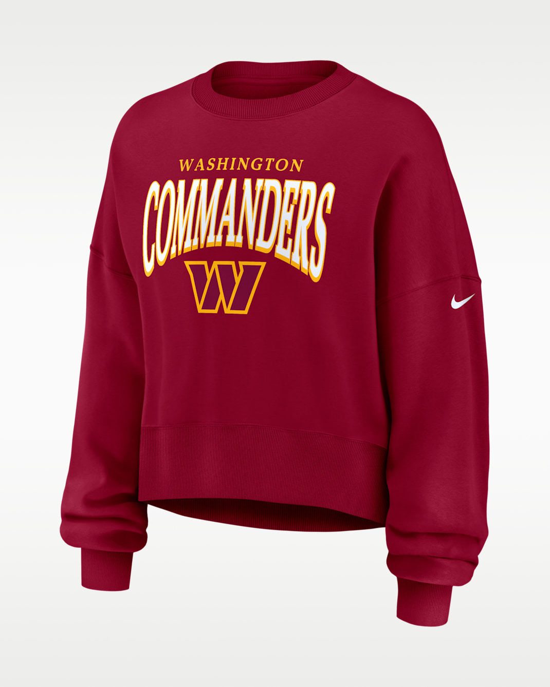 Washington Commanders Rewind Phoenix Women's Nike NFL Oversized Pullover Crew - Burgundy