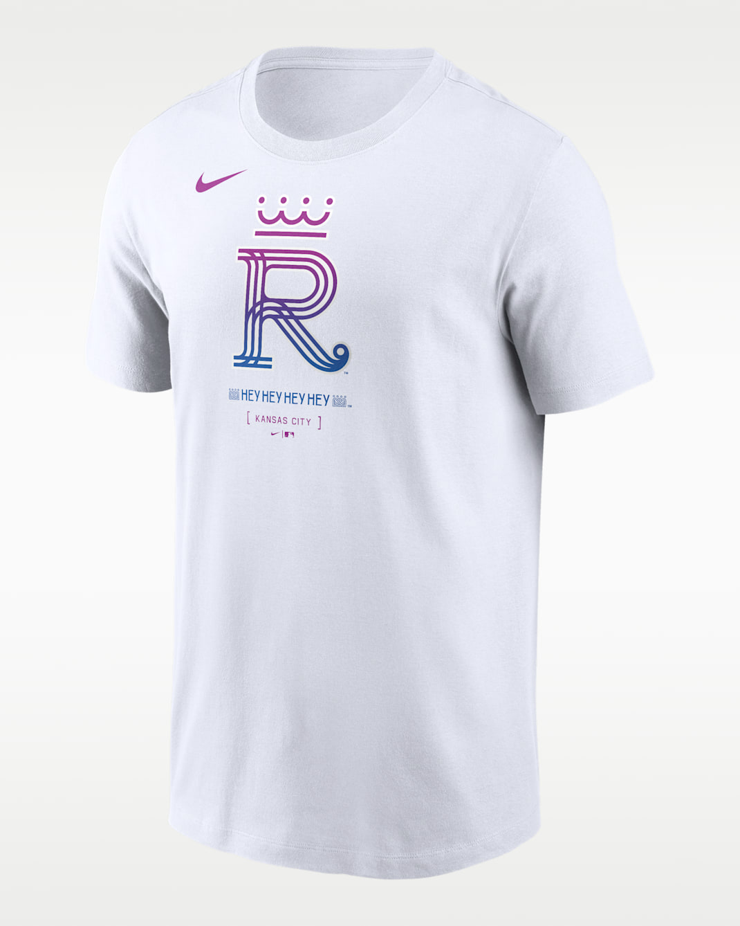 Kansas City Royals City Connect Large Logo Men's Nike MLB T-Shirt - White