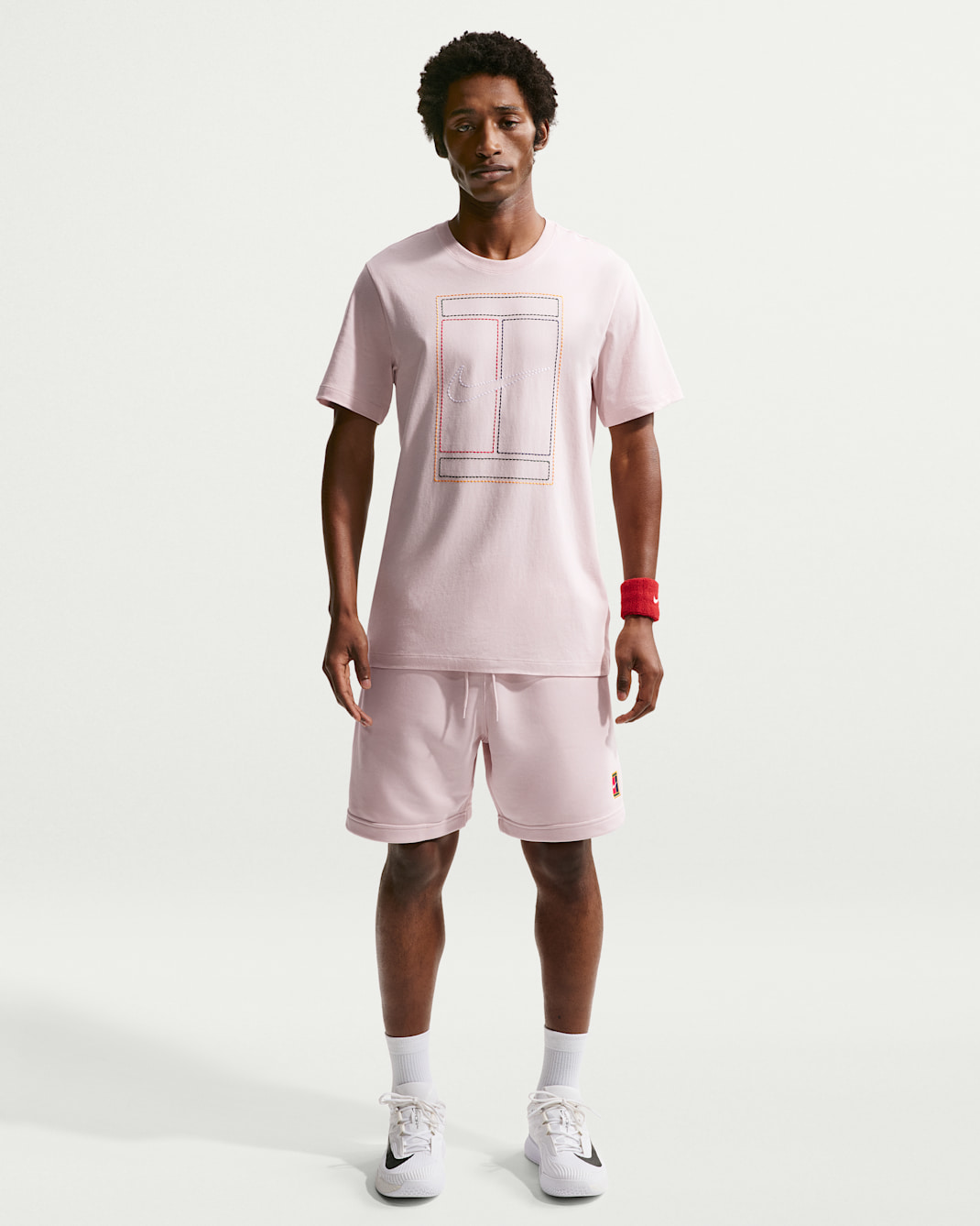 NikeCourt Heritage Men's Dri-FIT Fleece Tennis Shorts - Silt Red