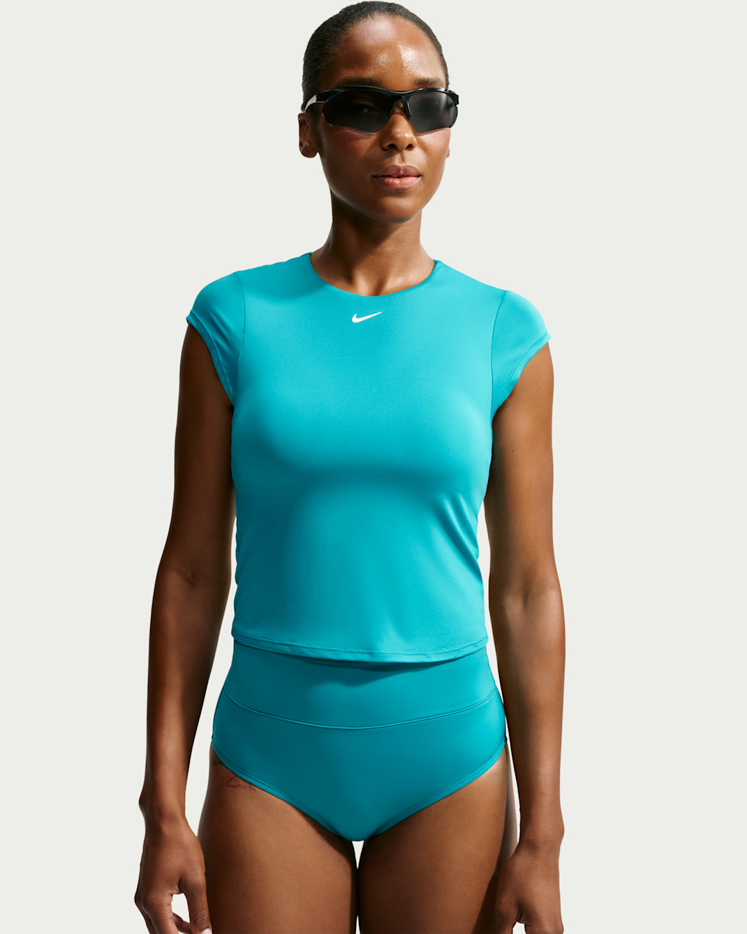 Nike Swim Effortless Essential Women's Cap Sleeve Swim Top - Energy