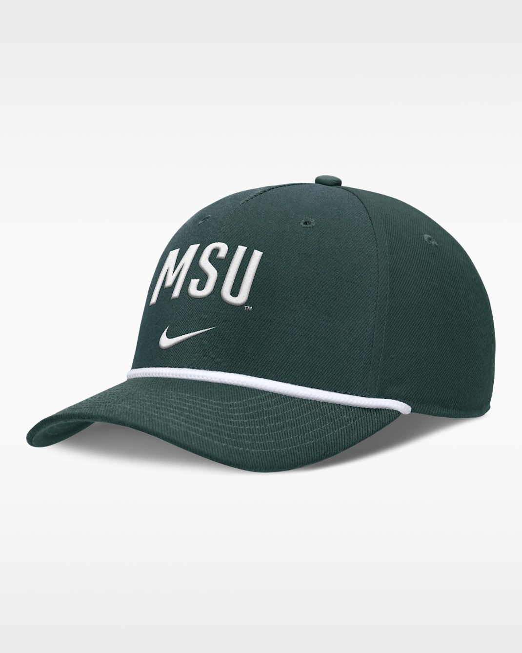Gorra universitaria Nike ajustable para hombre Michigan State Primetime Rise Campus - Verde