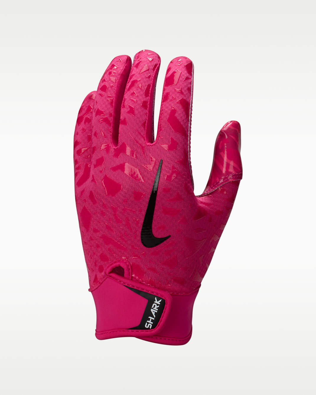 Guantes de fútbol americano para niños talla grande (1 par) Nike Shark 2.0 - Rosa vivo/Rosa vivo/Negro