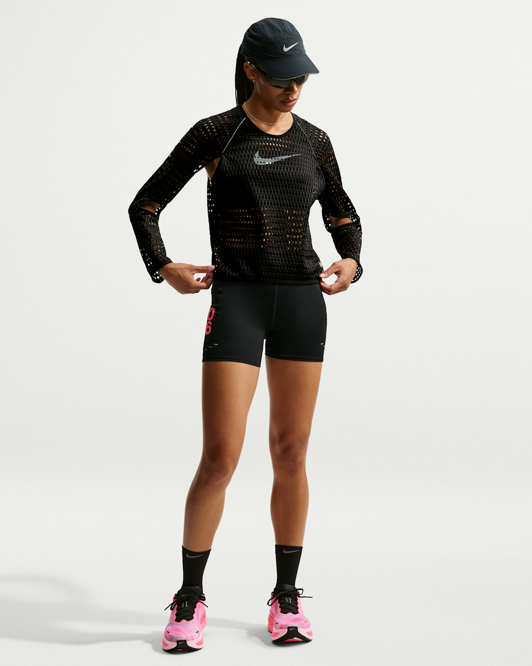 Nike Radical AirFlow After Dark Tour Women's Aero-FIT Long-Sleeve Cropped Running Top