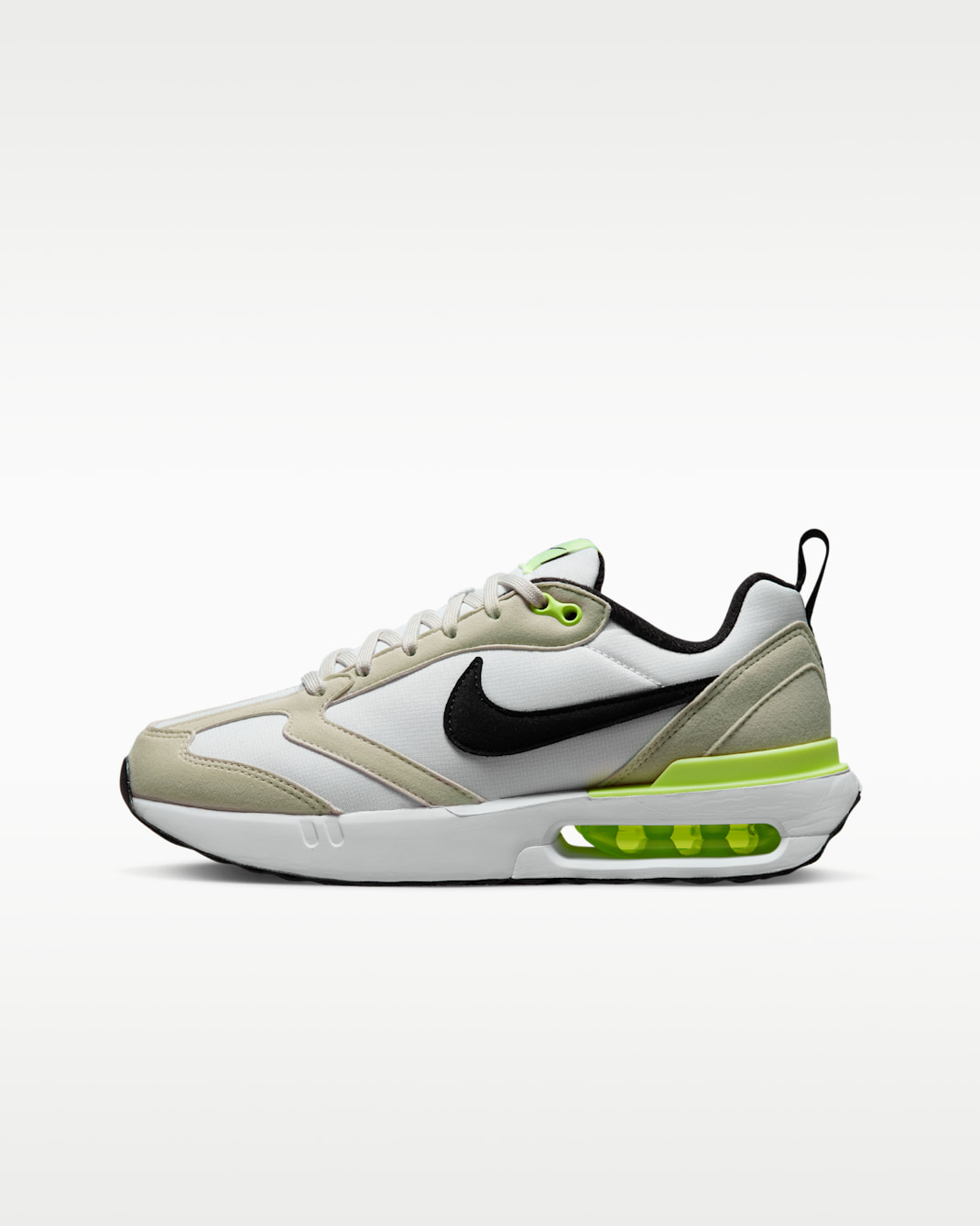 Calzado para niños grandes Nike Air Max Dawn - Blanco/Hueso claro/Voltio ligero/Negro