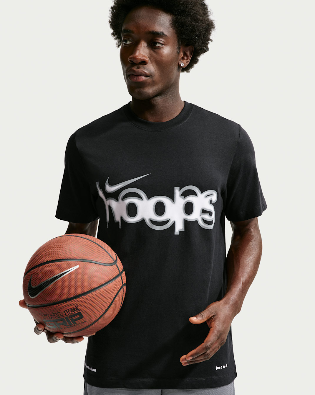 Nike Basketball-T-shirt til mænd - sort