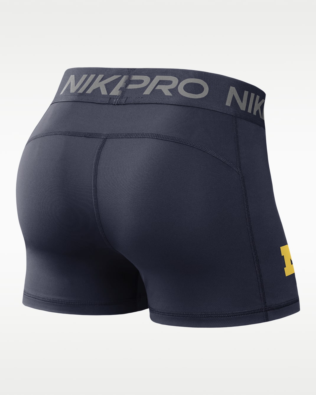 Michigan Pro Women's Nike Dri-FIT College Mid-Rise Shorts