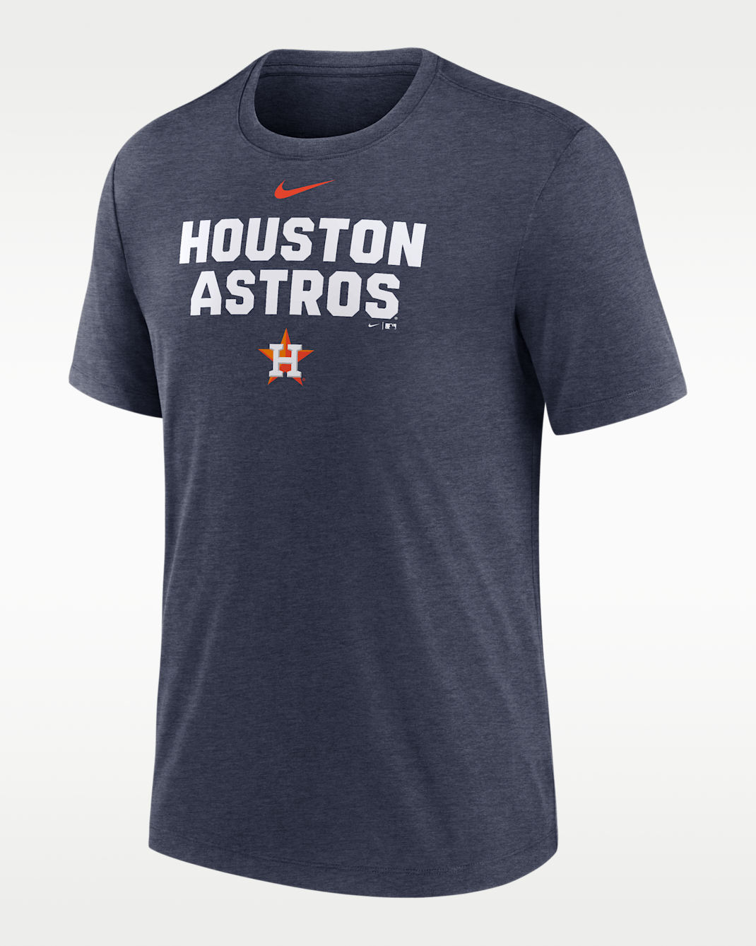 Houston Astros Stacked Men's Nike MLB T-Shirt - Navy Heather