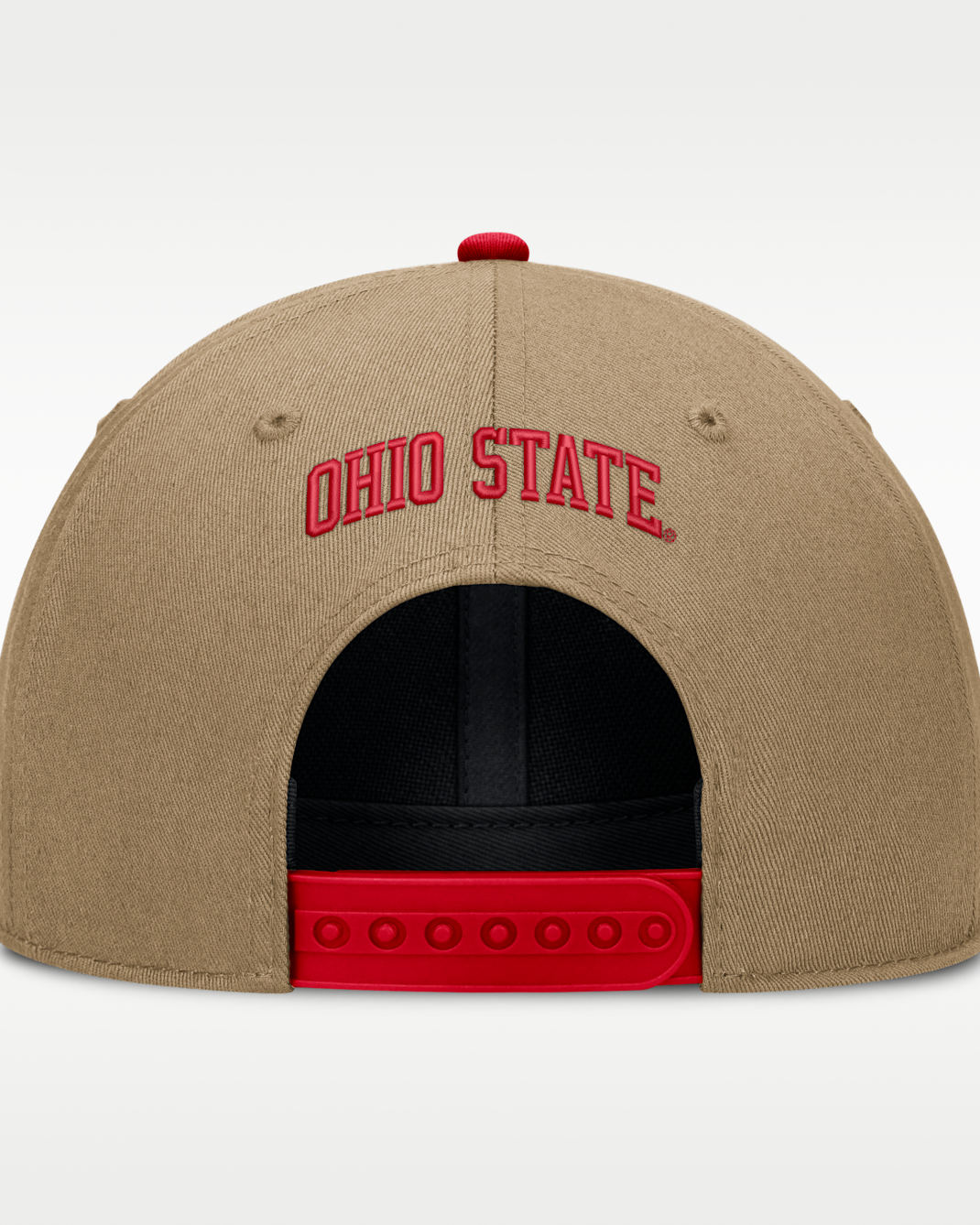Ohio State Primetime Rise Men's Nike Dri-FIT College Trucker Adjustable Hat