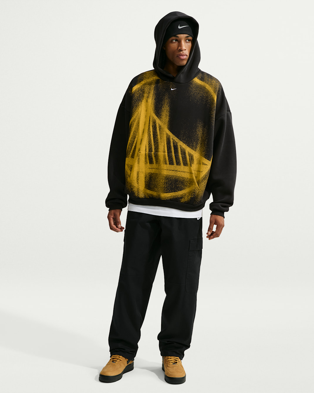 Golden State Warriors Standard Issue Men's Fleece Basketball Hoodie