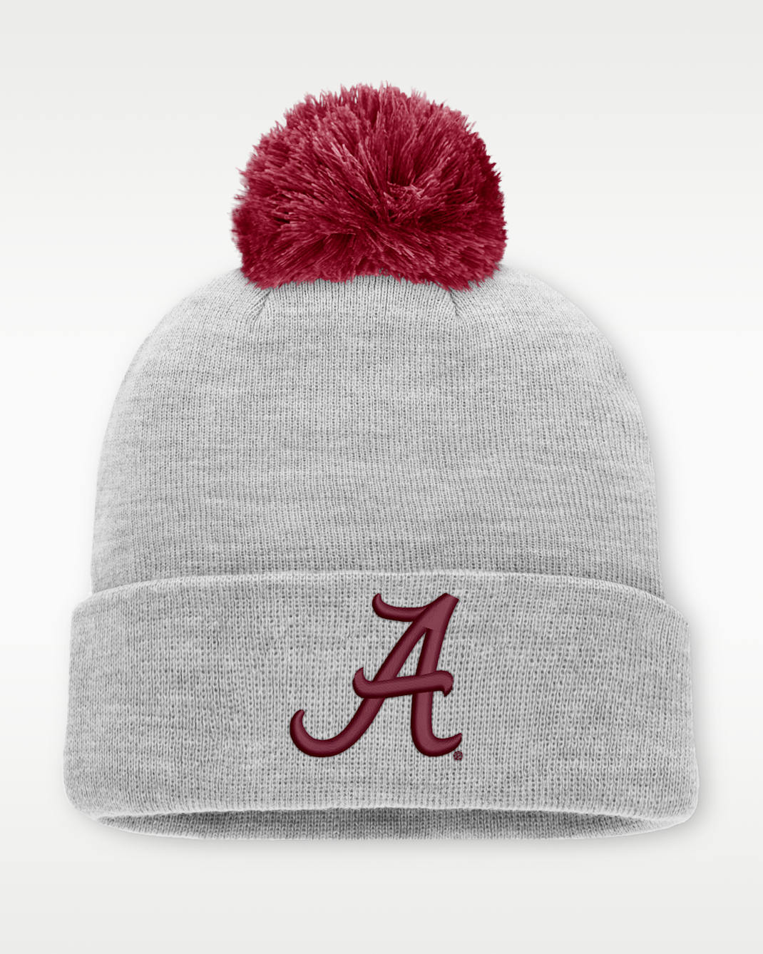 Alabama Peak Men's Nike College Cuffed Beanie - Grey Heather