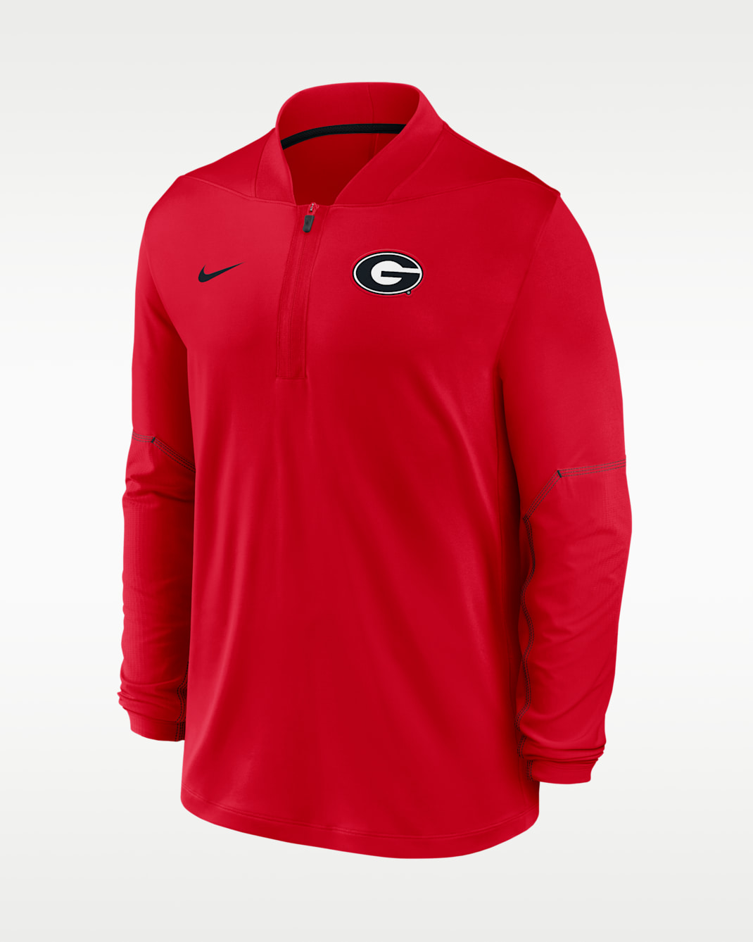 Georgia Sideline Men's Nike Dri-FIT College 1/2-Zip Top - University Red/Black