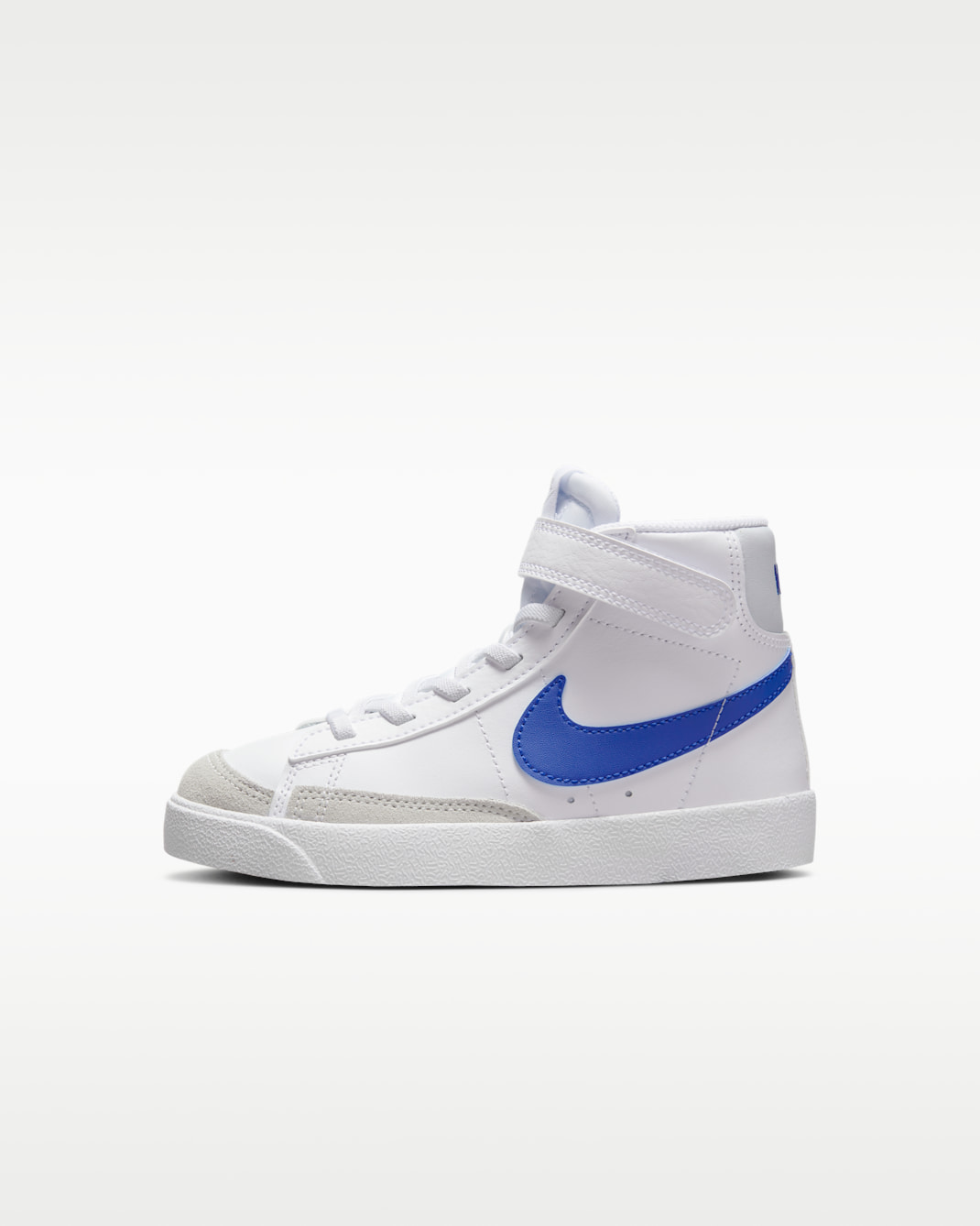 Tenis para niños de preescolar Nike Blazer Mid '77 - Blanco/Platino puro/Royal juego