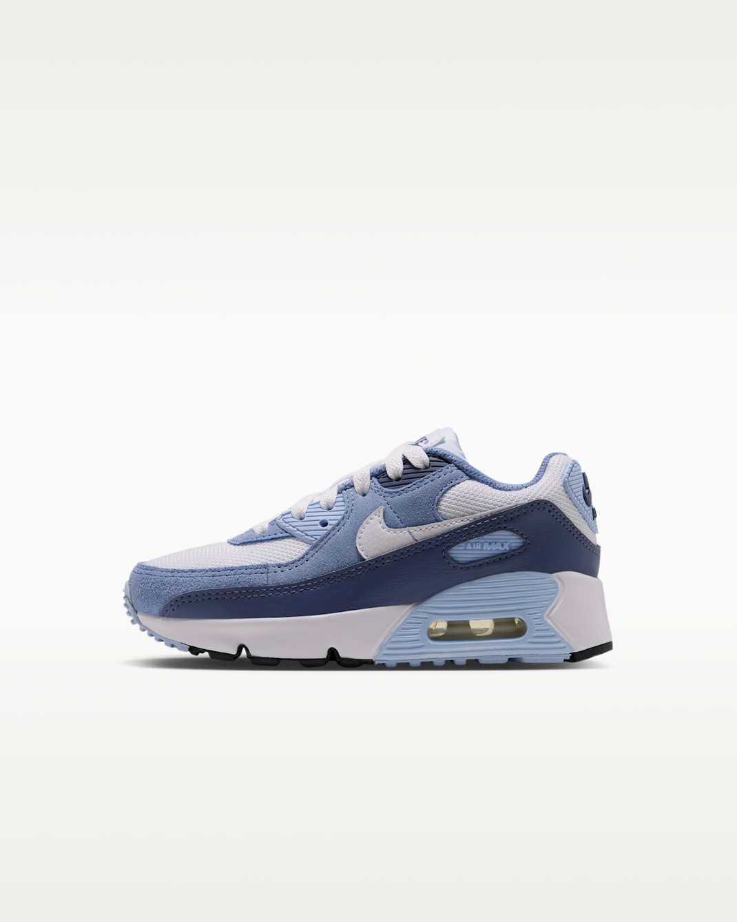 Nike Air Max 90 Little Kids' Shoes - Ice Blue/Diffused Blue/Work Blue/White