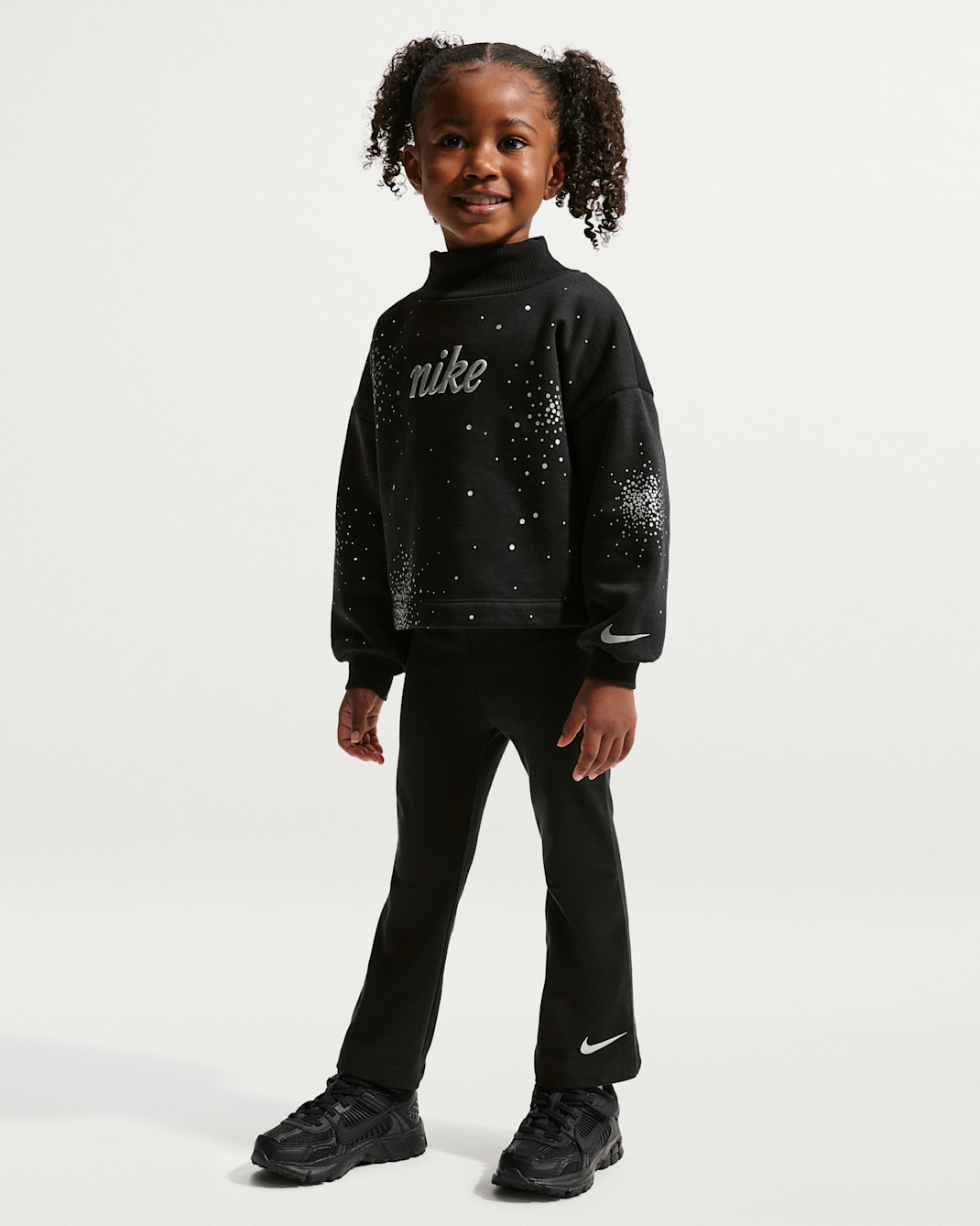 Nike Toddler Swoosh Sparkle 2-Piece Leggings Set - Black