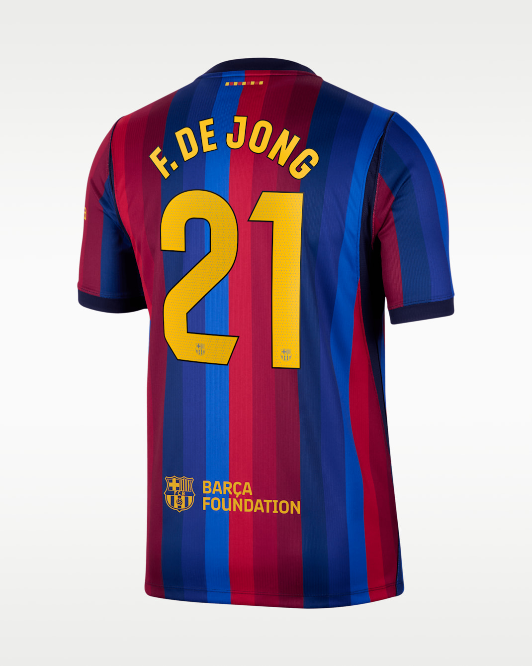 Frenkie de Jong FC Barcelona 2026/27 Stadium Home Men's Nike Dri-FIT Soccer Jersey - Red