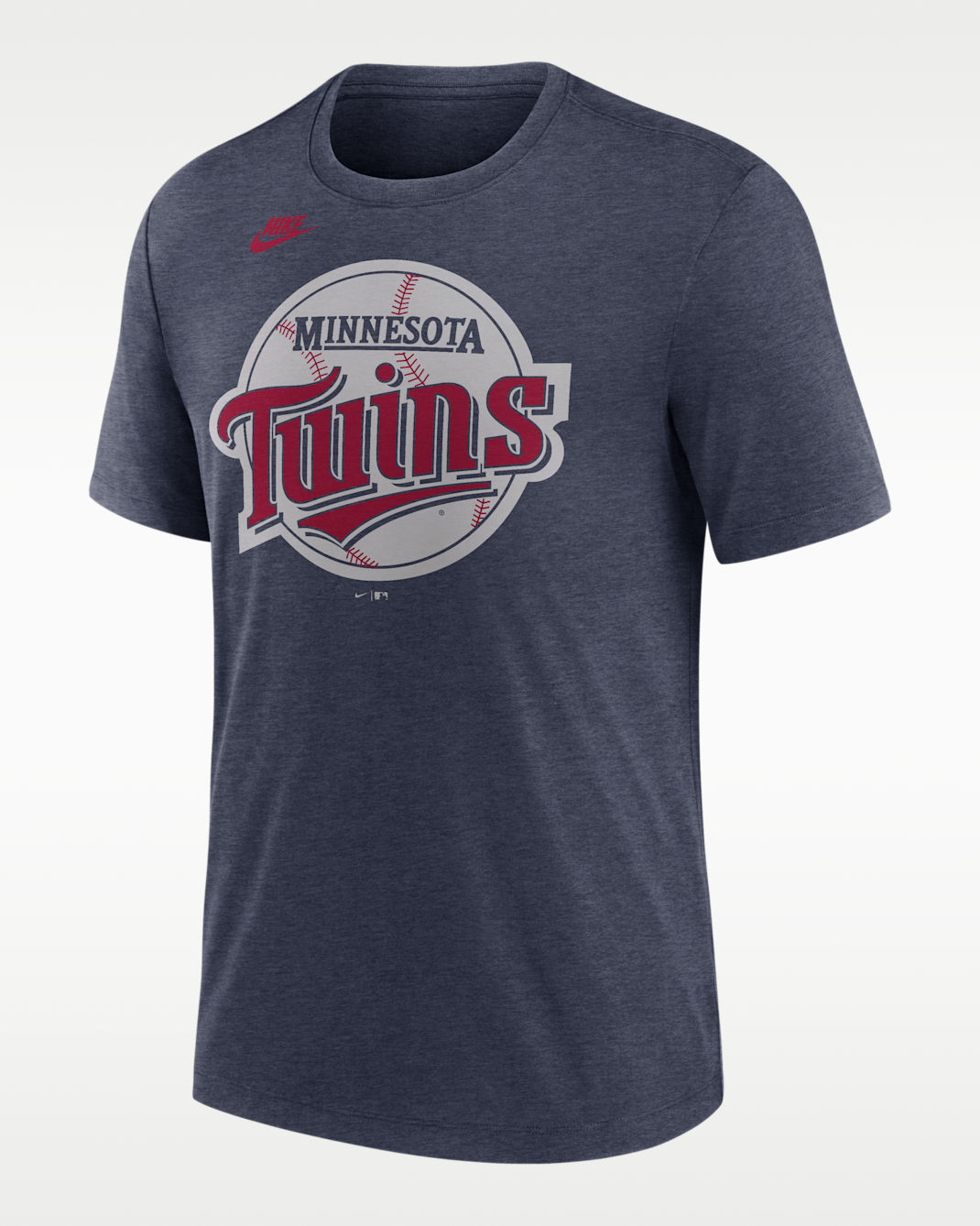 Minnesota Twins Cooperstown Logo Men's Nike MLB T-Shirt - Navy Heather