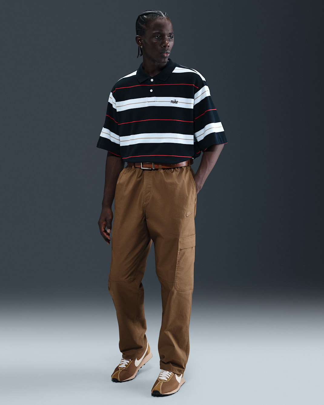 Pants cargo de tejido Woven para hombre Nike Sportswear Club - Marrón musgo/Marrón musgo