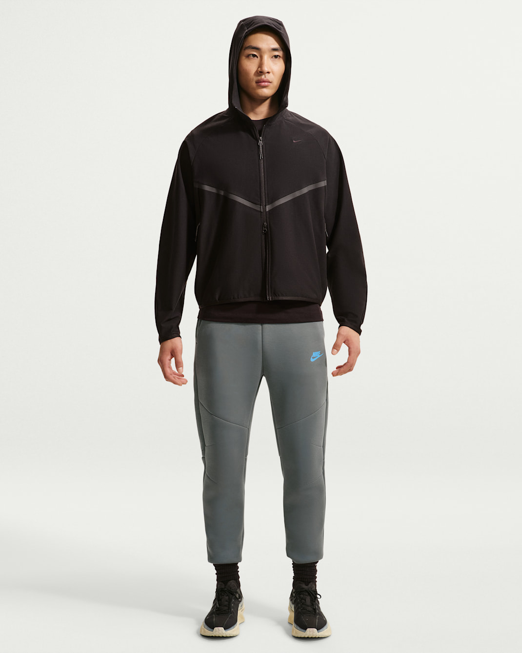 Nike Tech Men's Fleece Joggers - Smoke Grey/Football Blue
