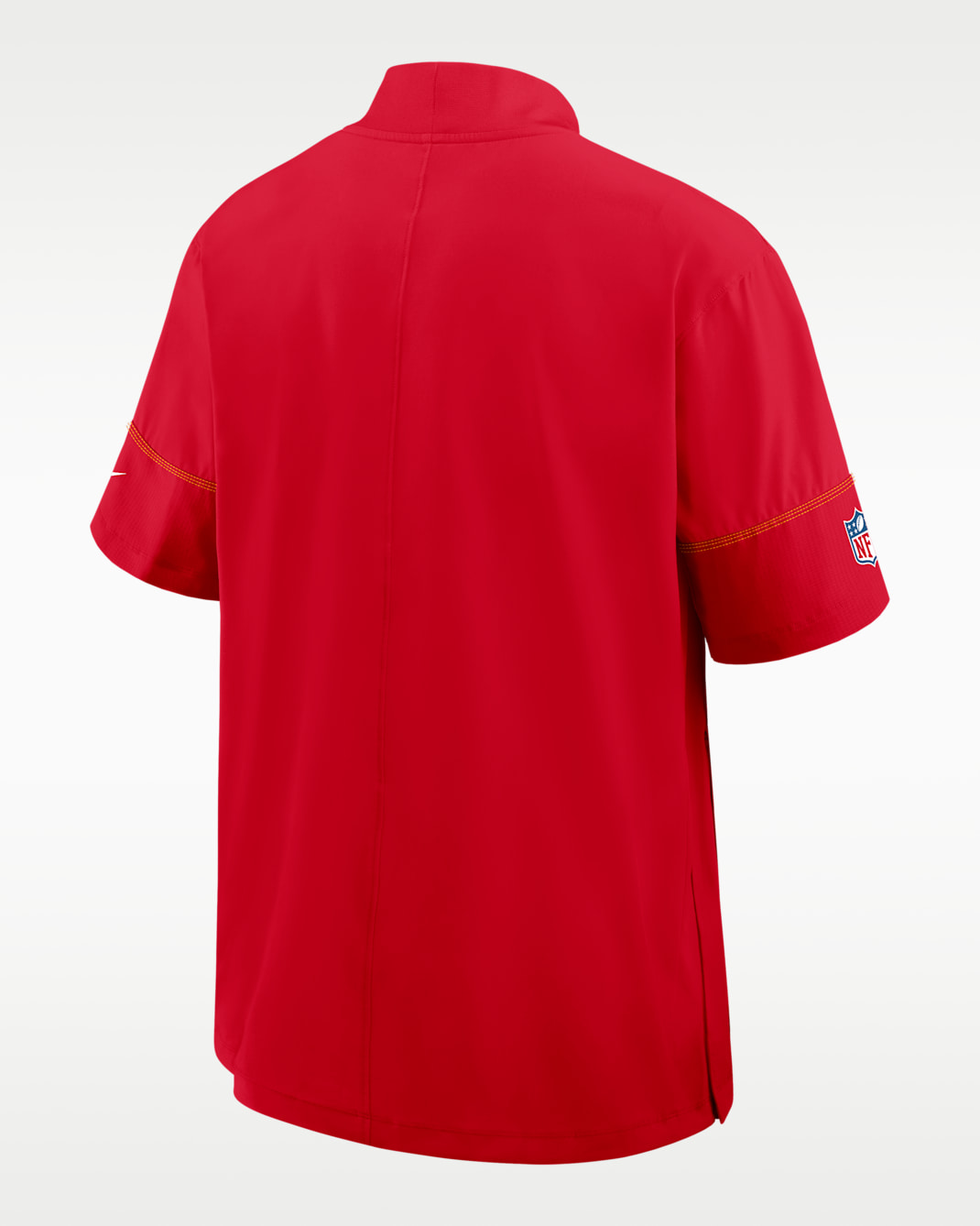 Kansas City Chiefs Sideline Coach Men's Nike NFL 1/2-Zip Short-Sleeve Hooded Jacket