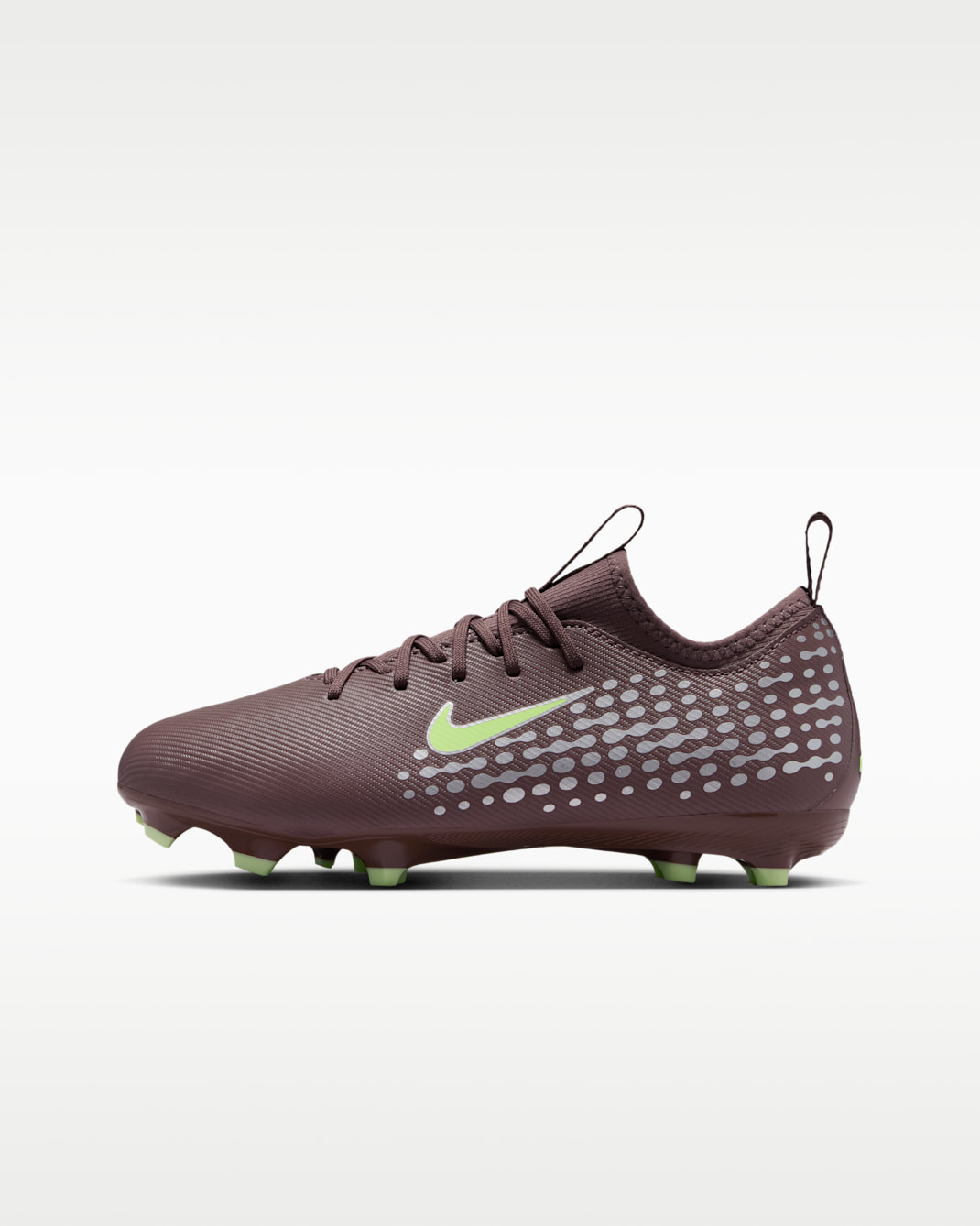Nike Jr. Mercurial Vapor 16 Academy "Kylian Mbappé" Big Kids' Multi-Ground Low-Top Soccer Cleats - Plum Eclipse/Metallic Silver