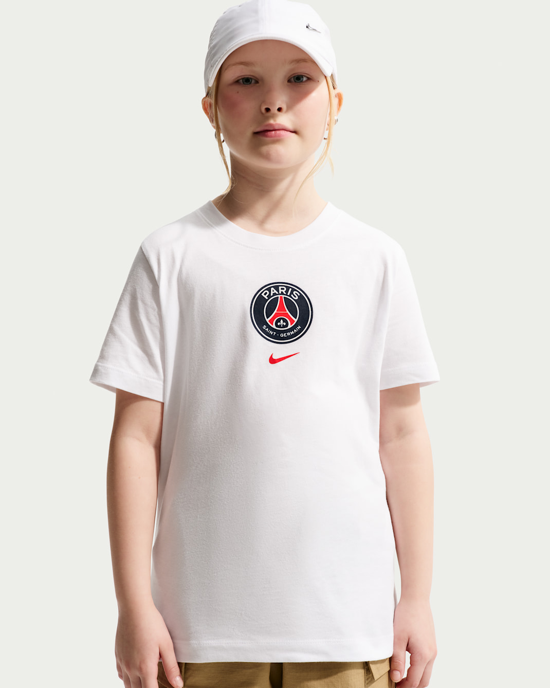 Paris Saint-Germain Older Kids' Nike Football T-shirt - White