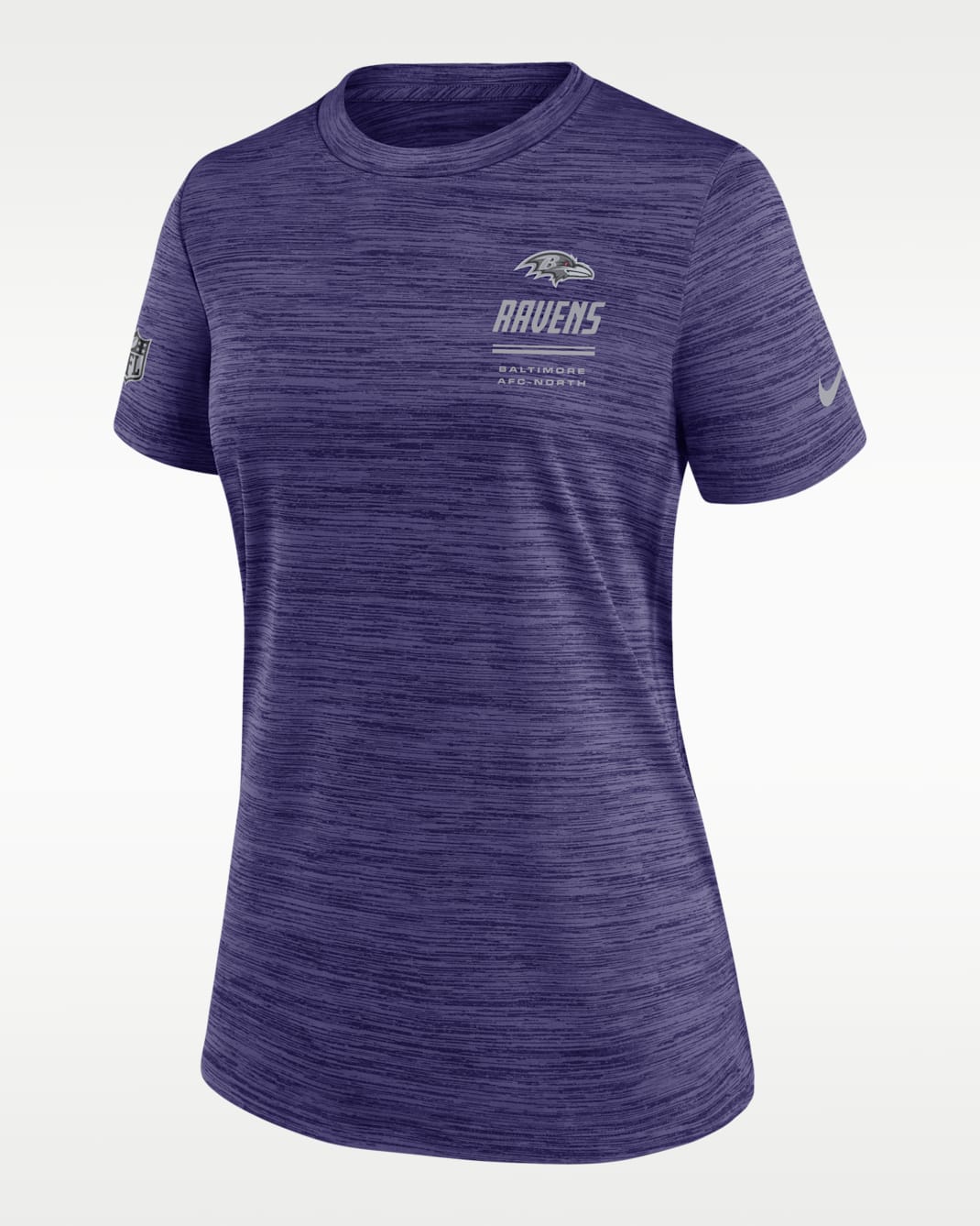 Baltimore Ravens Sideline Velocity Women's Nike Dri-FIT NFL T-Shirt - Purple