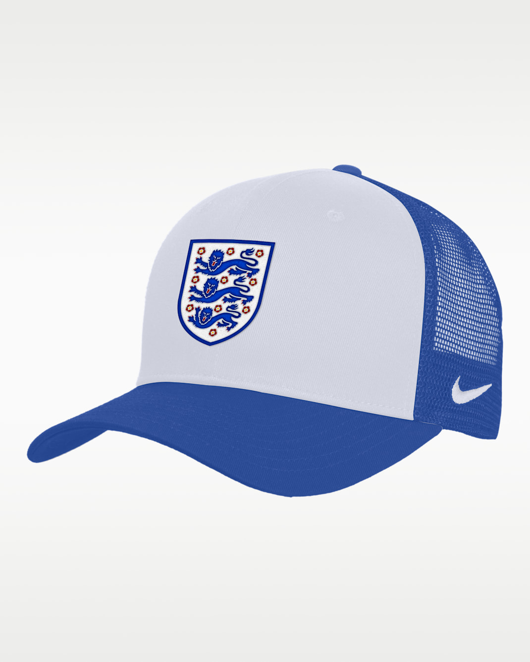 England Rise Nike Soccer Structured Adjustable Trucker Cap - White