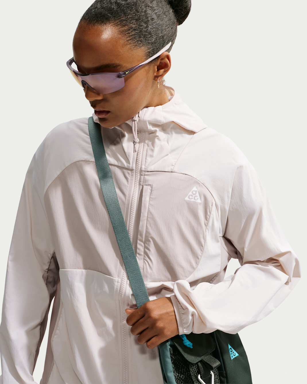 Nike ACG 'Five Towers' Women's UV Protection Jacket - Light Orewood Brown/Cream II/Summit White
