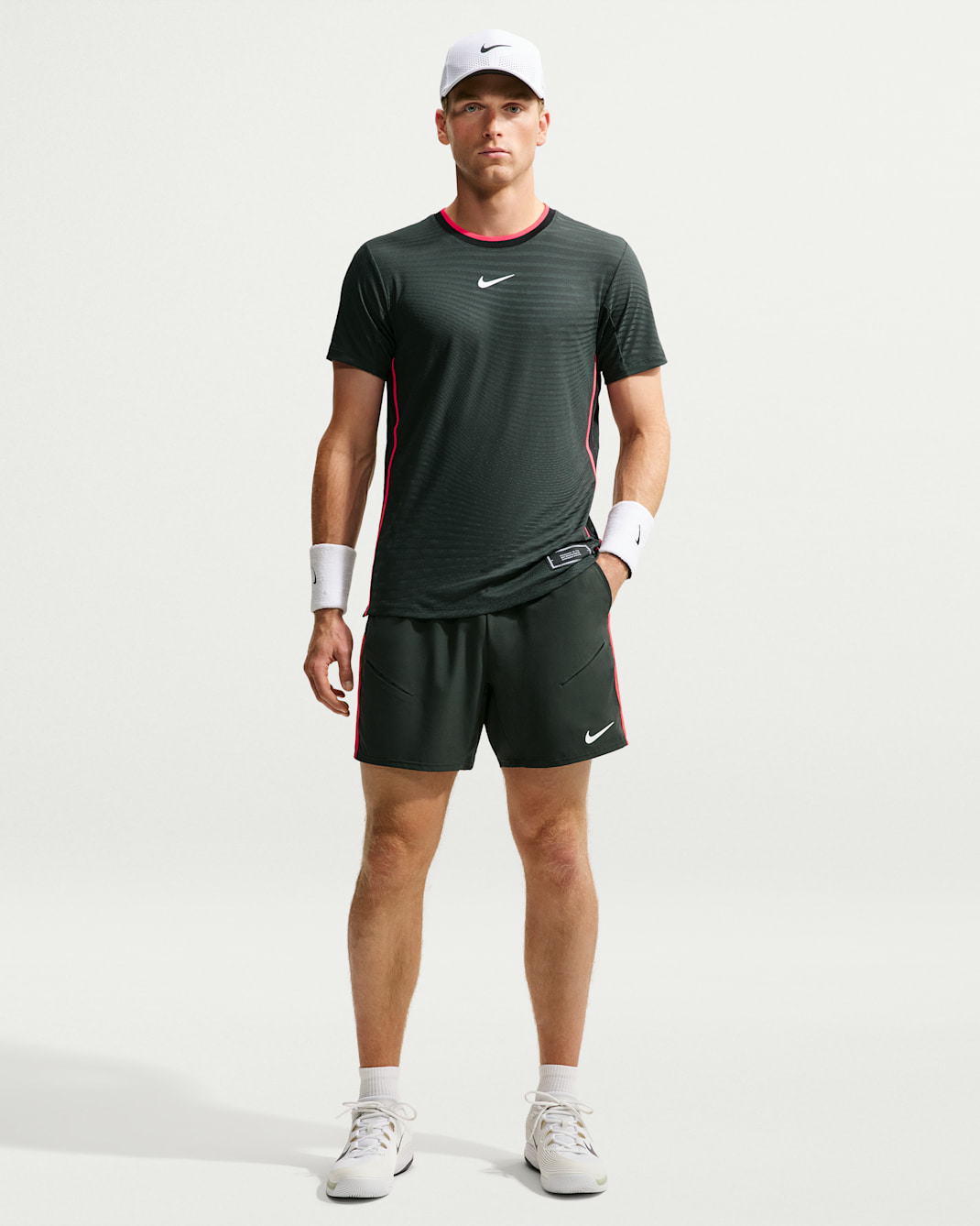 NikeCourt Slam Men's Dri-FIT Tennis Shorts - Black Spruce/White