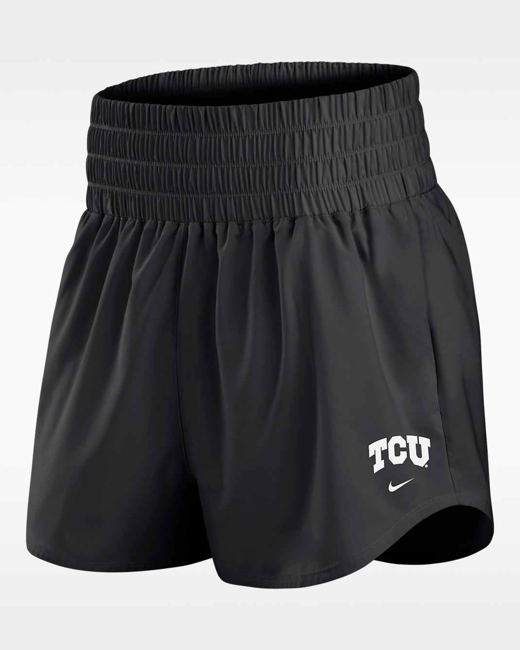 TCU Primary Logo One Women's Nike Dri-FIT College Shorts - Black