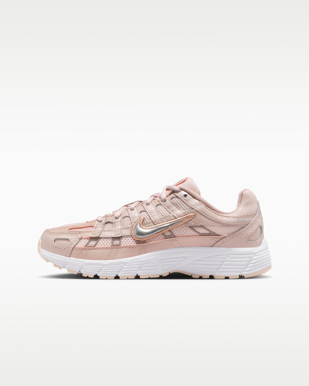 Nike P-6000 Big Kids' Shoes - Silt Red/Light Soft Pink/Particle Pink/Metallic Silver