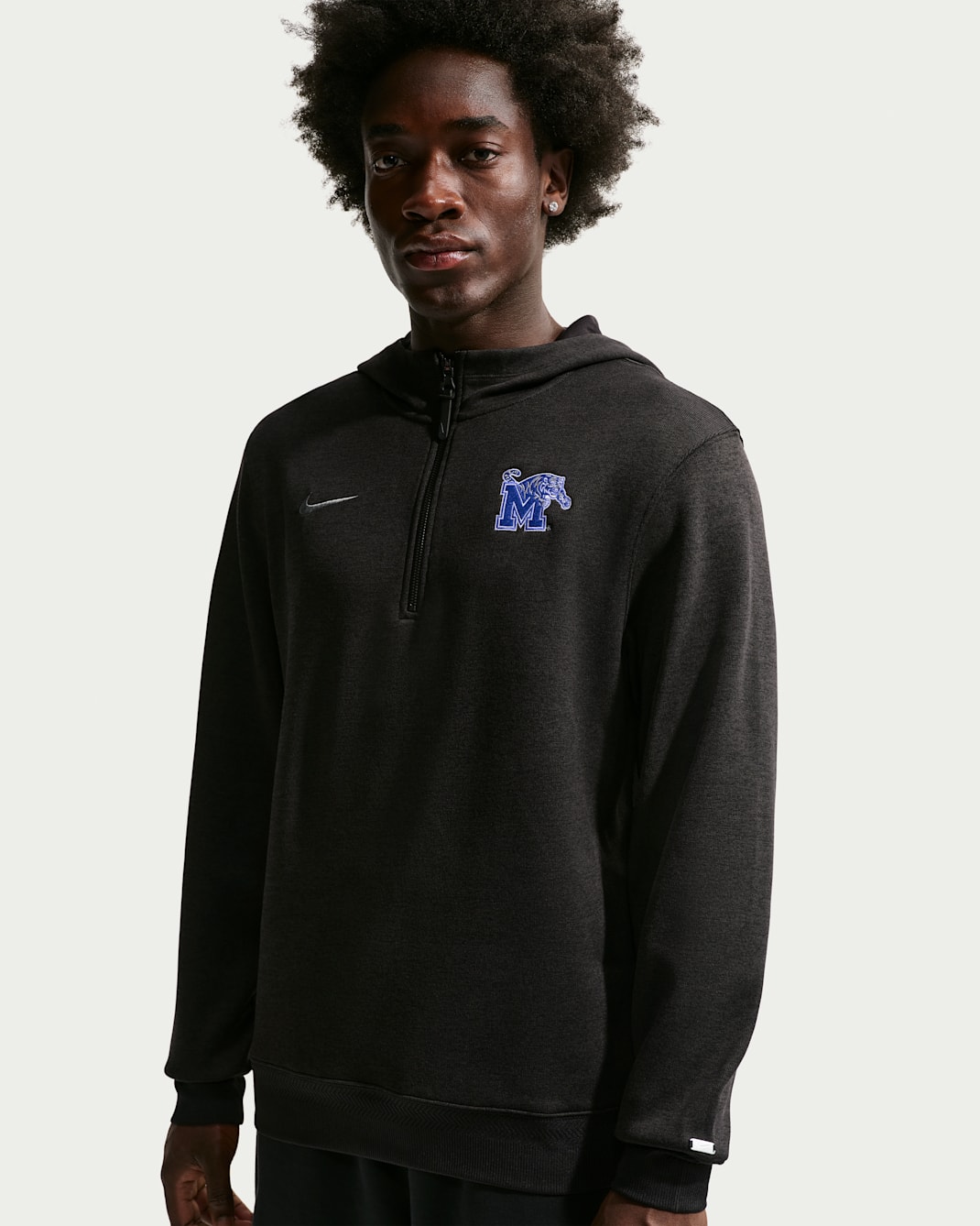 Memphis Tigers Nike NCAA Men's Basketball Coaches' Pullover Hoodie - Black