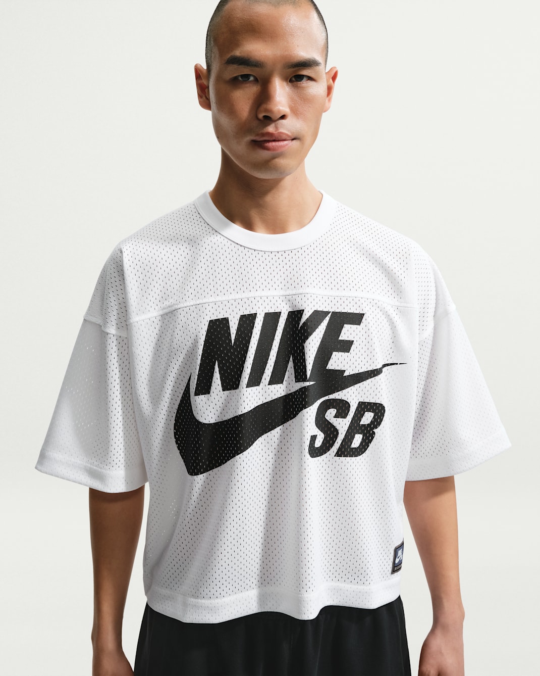 Jersey de futbol americano para skateboarding en malla Nike SB - Blanco