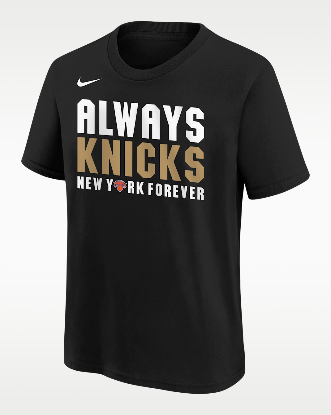 New York Knicks 2026 Champions Nike Grade School Basketball T-Shirt - Black