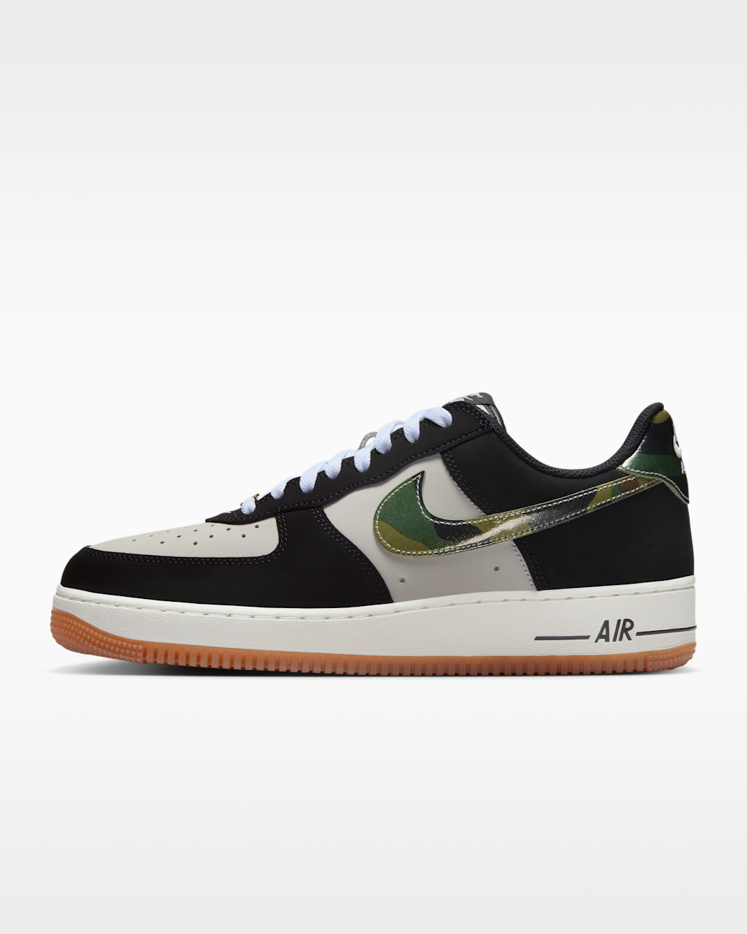 Nike Air Force 1 Low Retro Men's Shoes - White/Gum Medium Brown/Summit White/Black