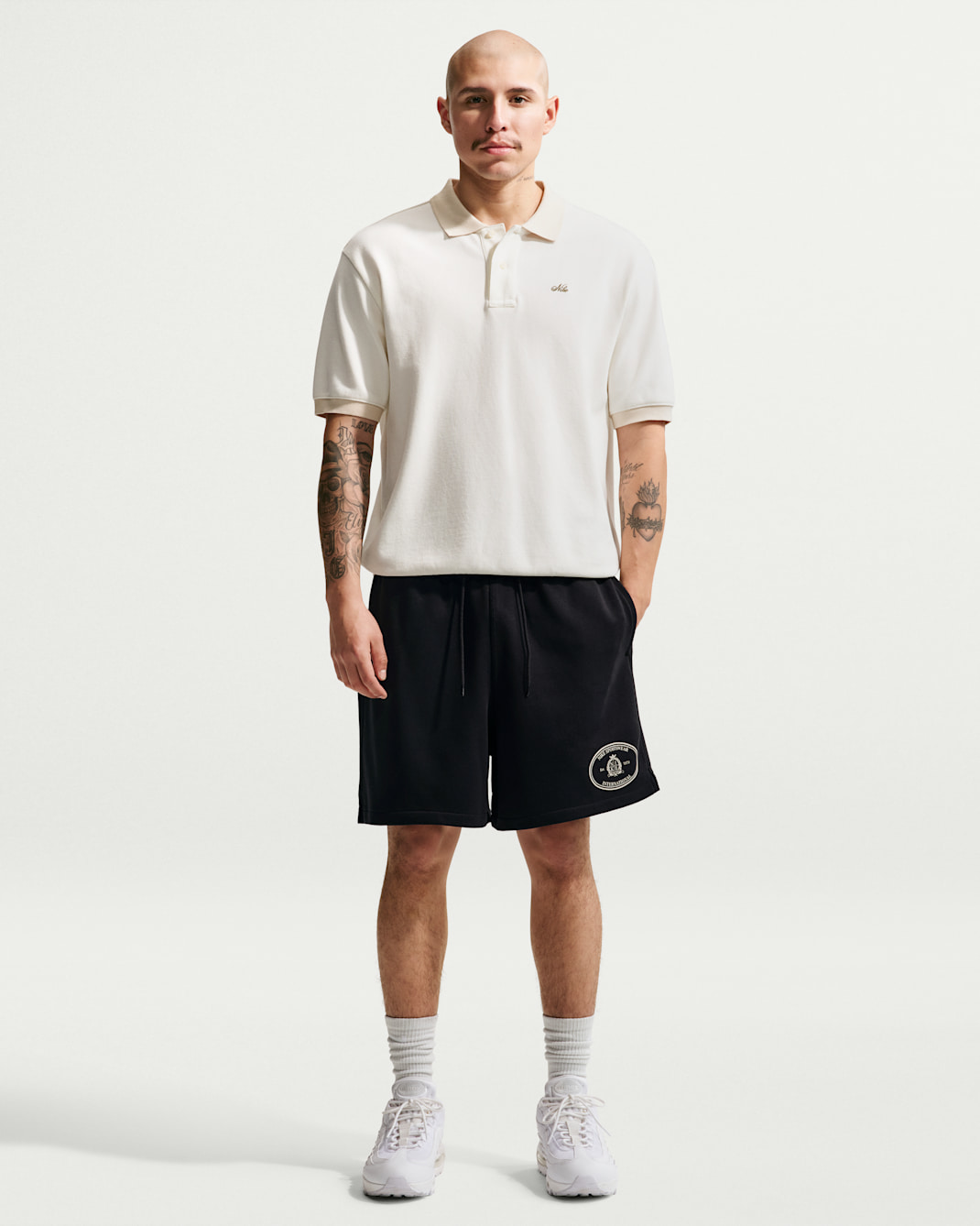 Shorts de French Terry Flow para hombre Nike Sportswear Club - Negro/Fantasma