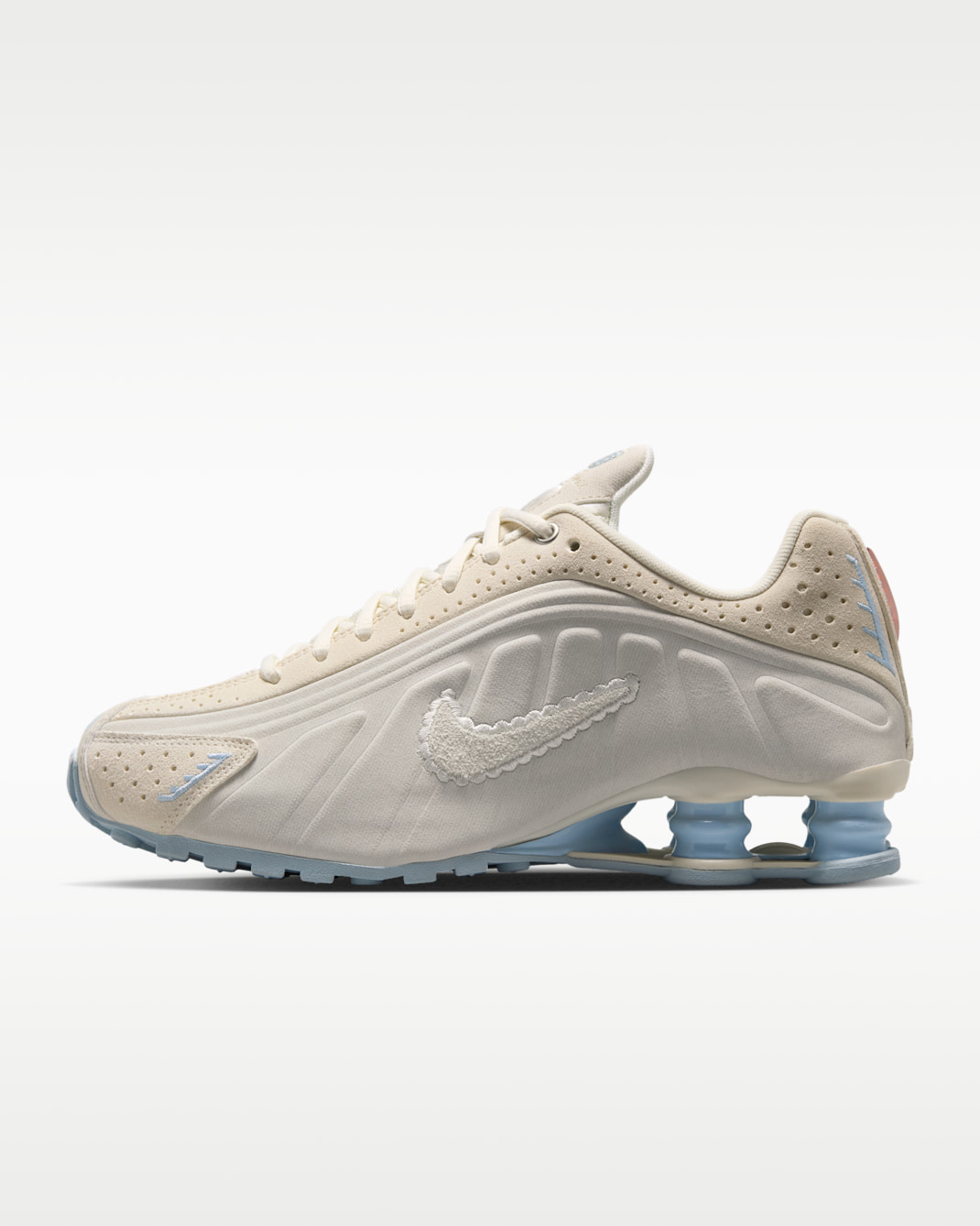 Nike Shox R4 SE Women's Shoes - Pale Ivory/Light Orewood Brown/Celestine Blue/Sail