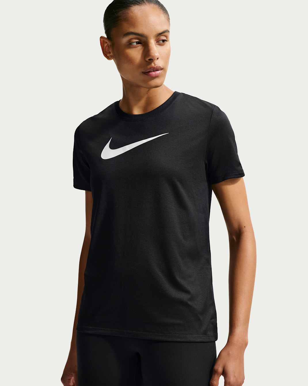 Nike Women's Dri-FIT Graphic T-Shirt - Black/White
