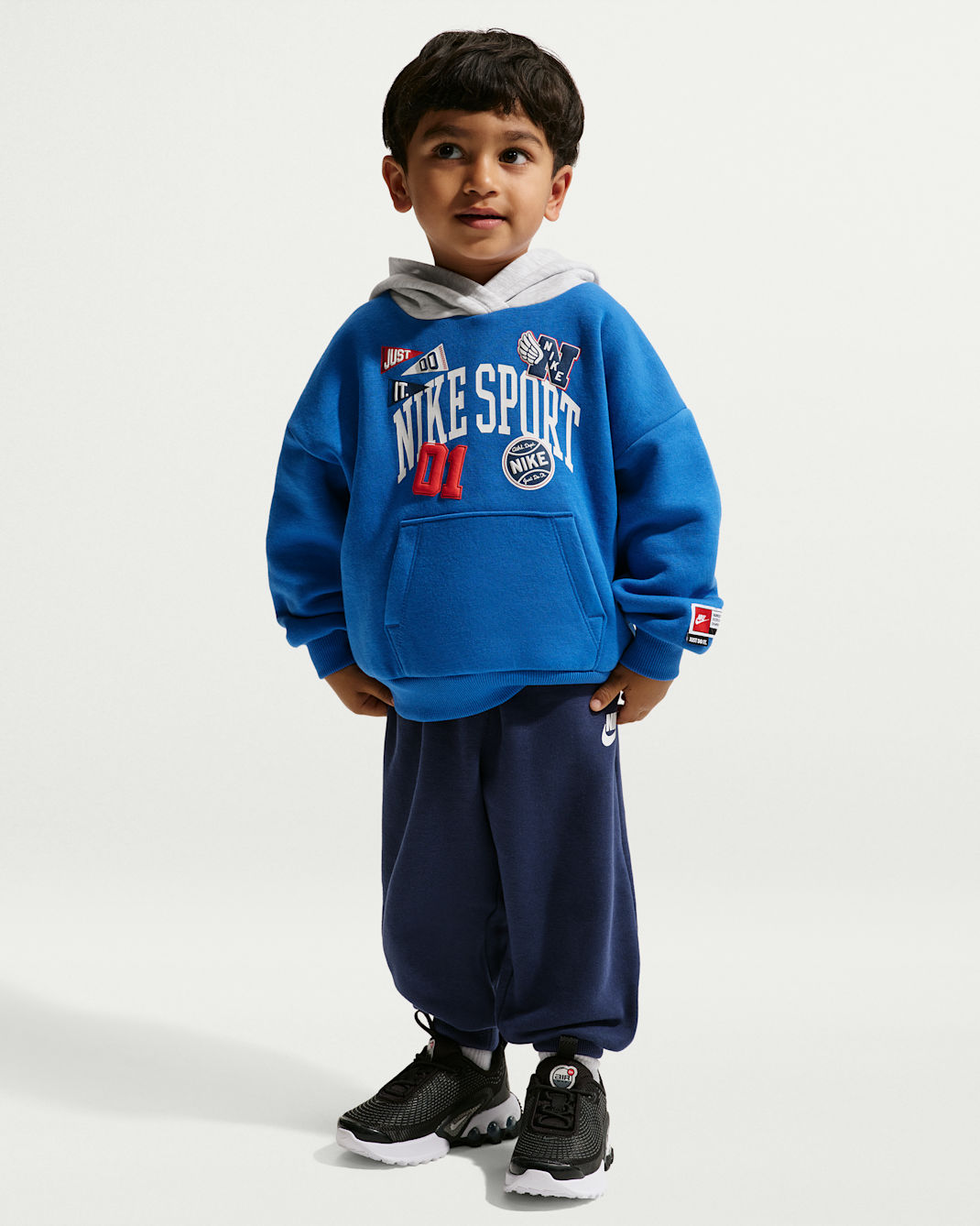 Nike Sportswear Toddler Multisport 2-Piece Pullover Hoodie Set - Midnight Navy