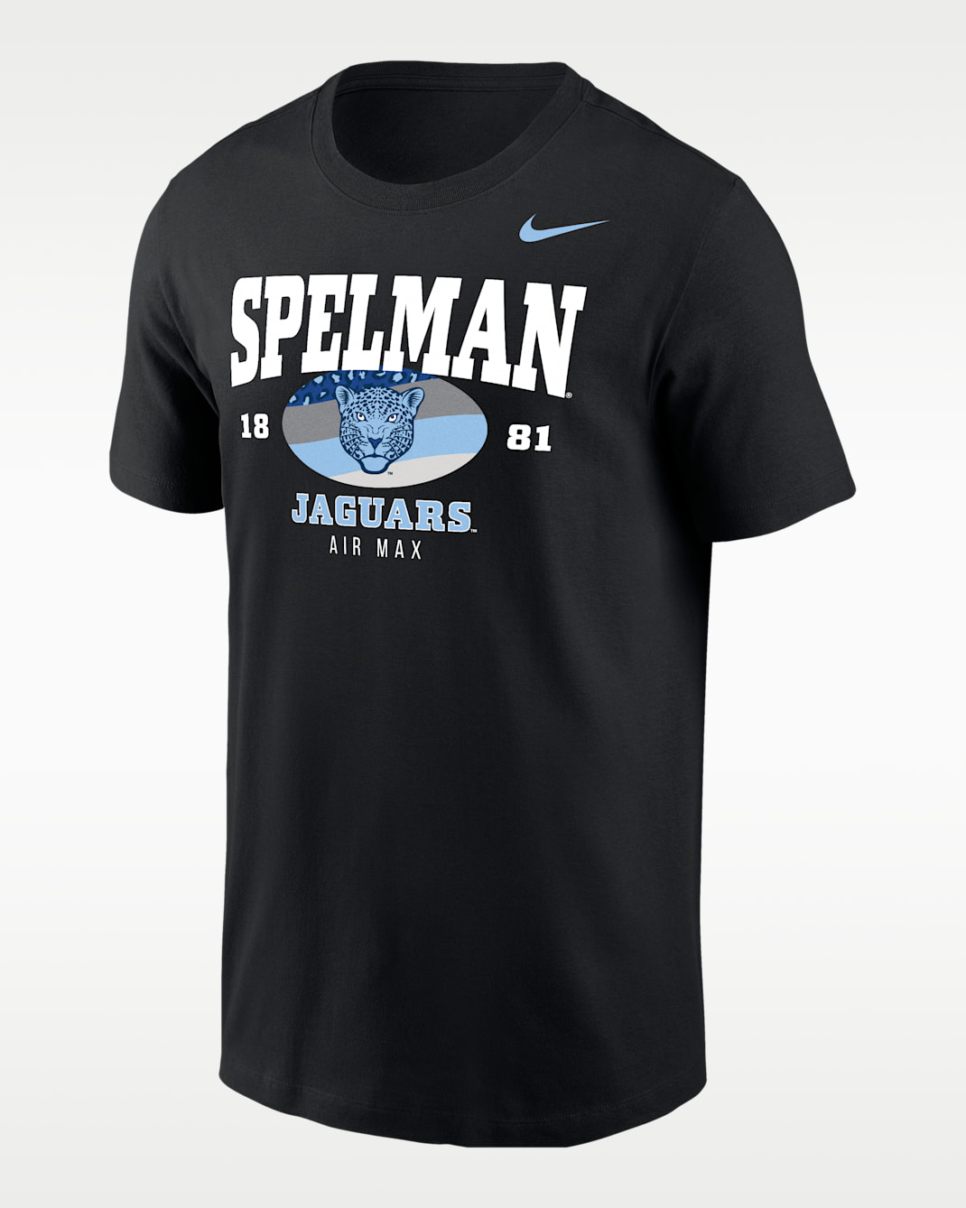 Playera de manga corta Air Max para hombre Nike College (Spelman College) - Negro